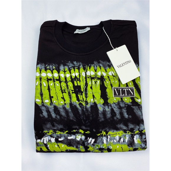 Valentino tie-dye panel logo patch sweatshirt - Picture 8 of 12